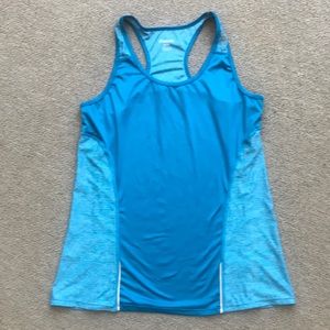 REEBOK TANK TOP RACER BACK WORKOUT BLUE MEDIUM